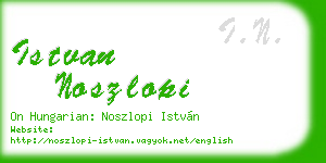 istvan noszlopi business card